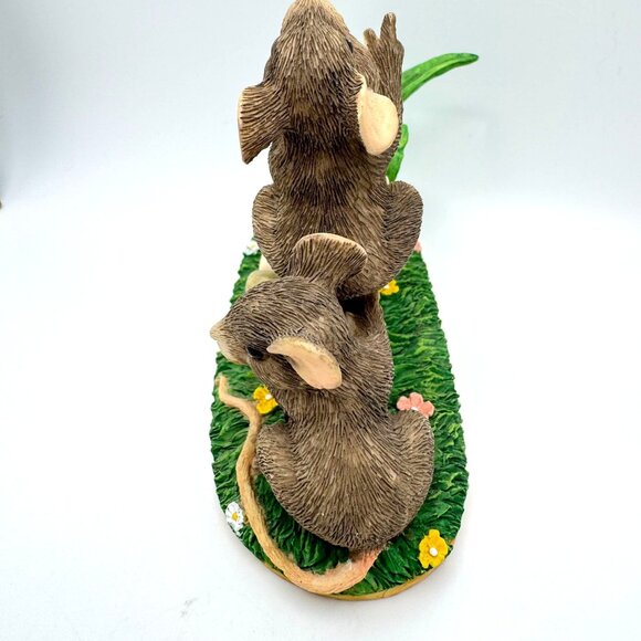 Charming Tails Silvestri Figurine Cattails Catapult Dean Griff  Mice 87/448 Vtg - Picture 12 of 12